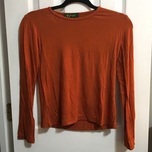 Soft Orange Long Sleeved Tee
